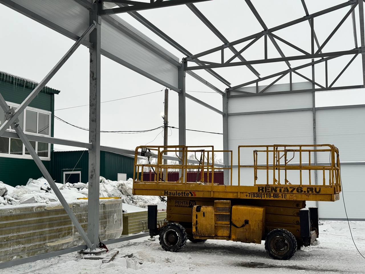 Монтаж силового каркаса