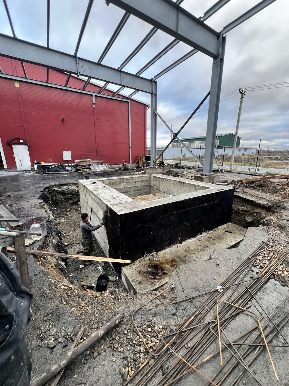 Монтаж силового каркаса