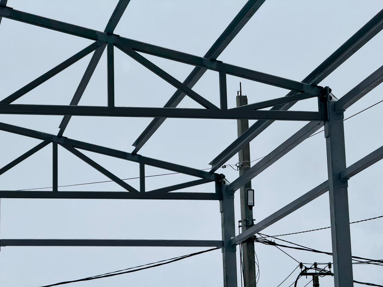 Монтаж силового каркаса