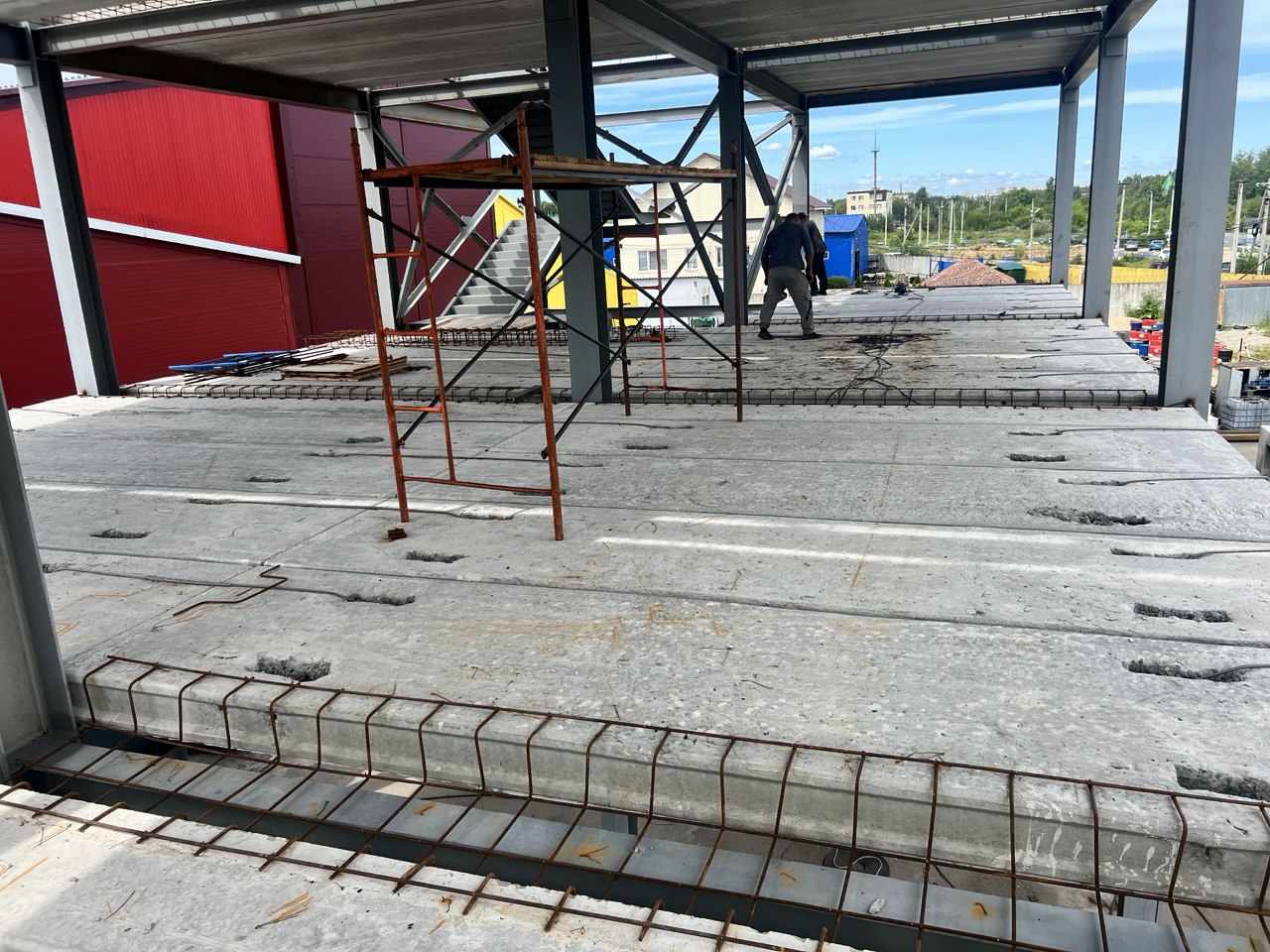 Монтаж силового каркаса